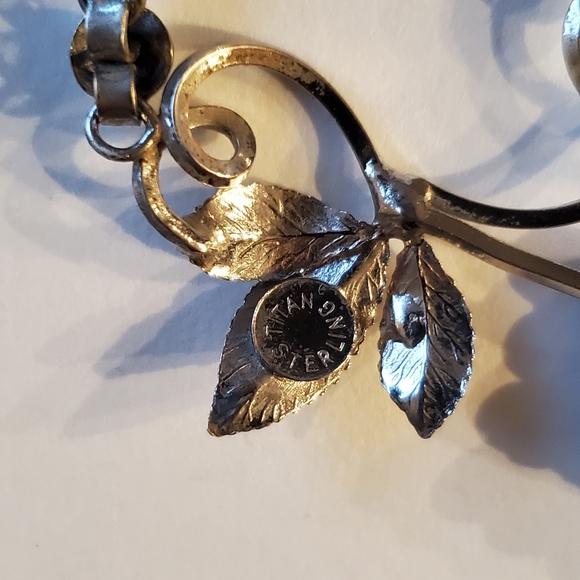 Vintage silver necklace - Picture 4 of 9